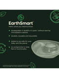 Vital Baby suction plate with integrated sauce pot in natural moss color (British brand)