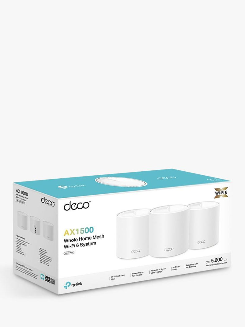 TP-Link Deco X1500 mesh Wi-Fi system 3-pack white (British brand)