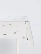 John Lewis John Lewis X Deliciously Ella Cotton Tablecloth 250 x 160cm White- Buy online at McGrocer