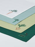 John Lewis X Deliciously Ella embroidered cotton napkins set of 4 (British brand)