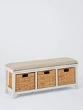 John Lewis shoe bench greige FSC-certified acacia wood (British brand)