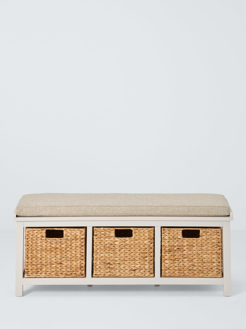 John Lewis shoe bench greige FSC-certified acacia wood (British brand)