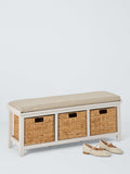 John Lewis shoe bench greige FSC-certified acacia wood (British brand)
