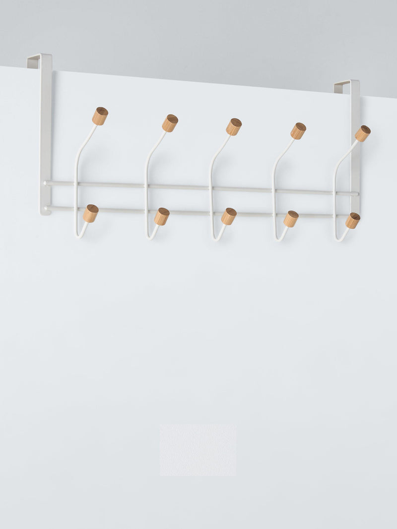 John Lewis white over-door 5 hook set, UK version
