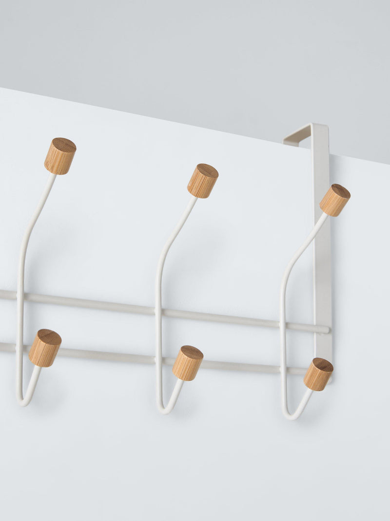 John Lewis white over-door 5 hook set, UK version