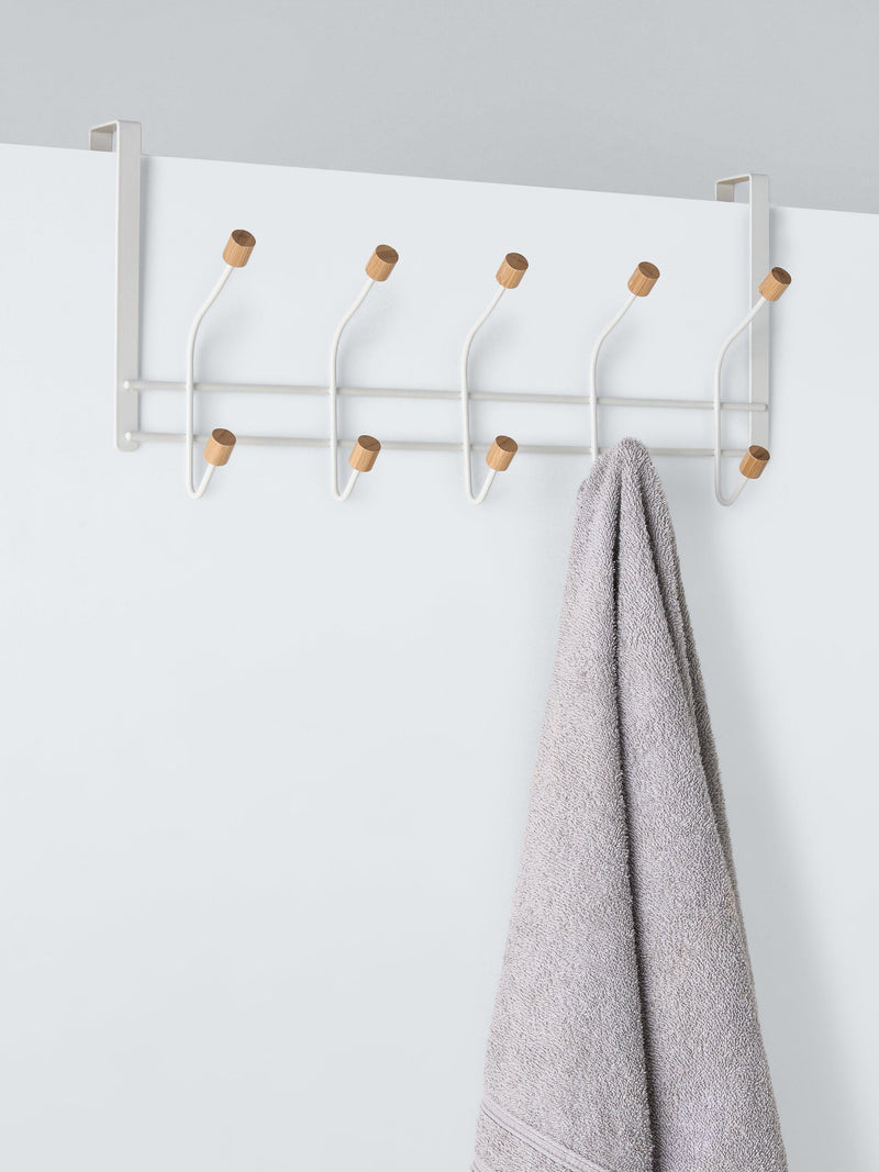 John Lewis white over-door 5 hook set, UK version