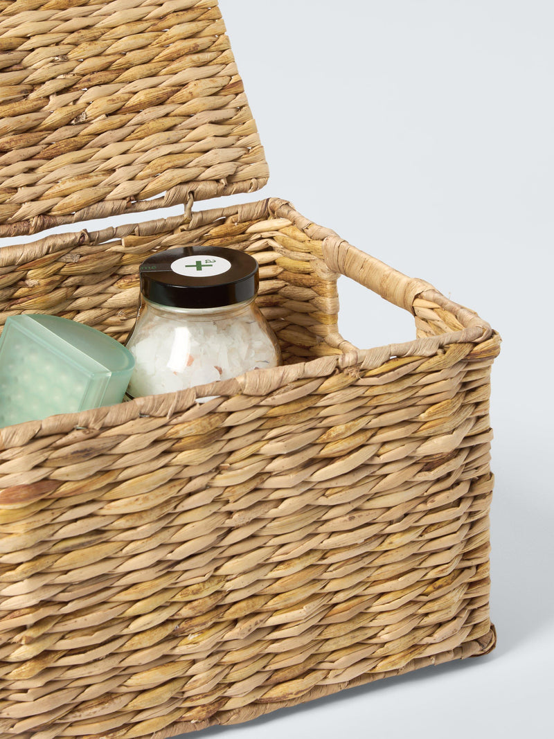 John Lewis Bulrush Nesting Lidded Storage Basket, Set of 3