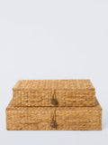 John Lewis Bulrush lidded baskets set of 2 natural, UK version