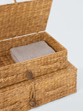 John Lewis Bulrush lidded baskets set of 2 natural, UK version