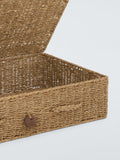John Lewis seagrass lidded nesting baskets set of 2 natural - British product