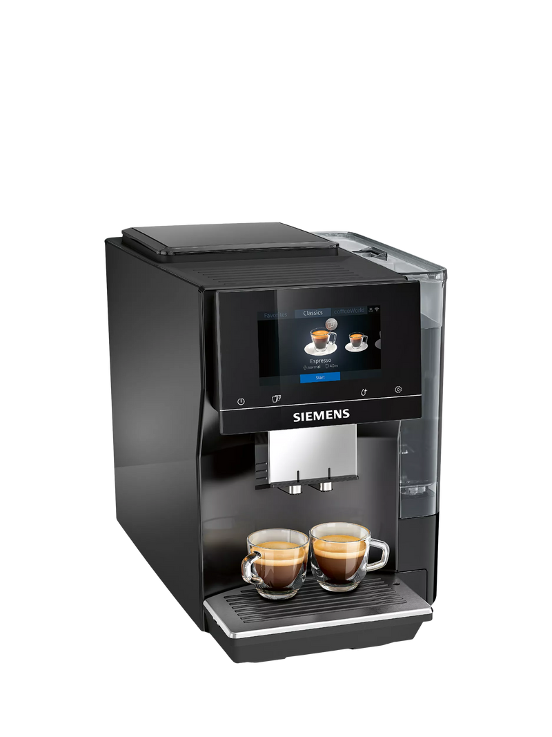 Siemens EQ700 fully automatic bean to cup coffee machine, black (British brand)