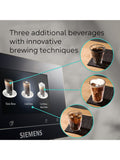 Siemens EQ700 fully automatic bean to cup coffee machine, black (British brand)