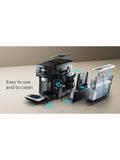 Siemens EQ700 fully automatic bean to cup coffee machine, black (British brand)