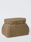 John Lewis seagrass scallop edge trunk greige (British brand)