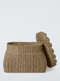 John Lewis seagrass scallop edge trunk greige (British brand)
