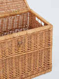 John Lewis large woven willow trunk with leather strap (British brand)