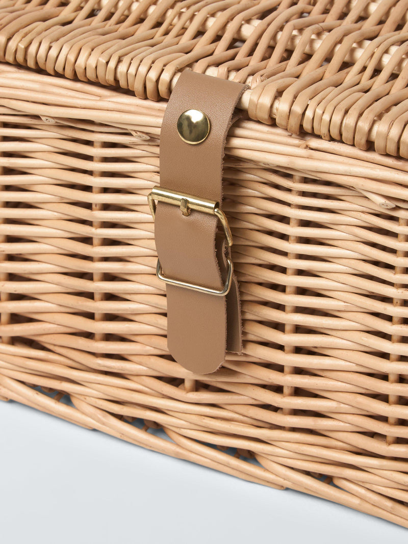 John Lewis underbed willow storage basket Natural 75x18x45cm (British brand)