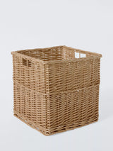 John Lewis John Lewis Square Woven Willow Basket Light Natural Large- Buy online at McGrocer