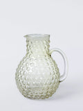 John Lewis Bubble Glass Jug 2L Green - British product