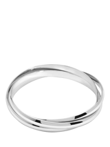 John Lewis Jon Richard Interlocking Bangles Silver Fashion Jewellery- Buy online at McGrocer