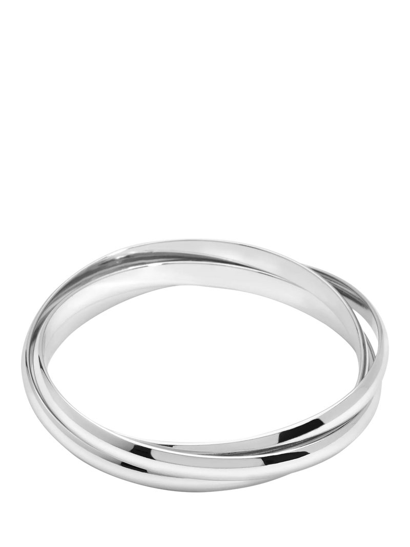Jon Richard interlocking silver bangles, UK version
