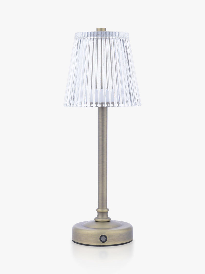 Laura Ashley rechargeable table lamp antique brass 35cm (British brand)
