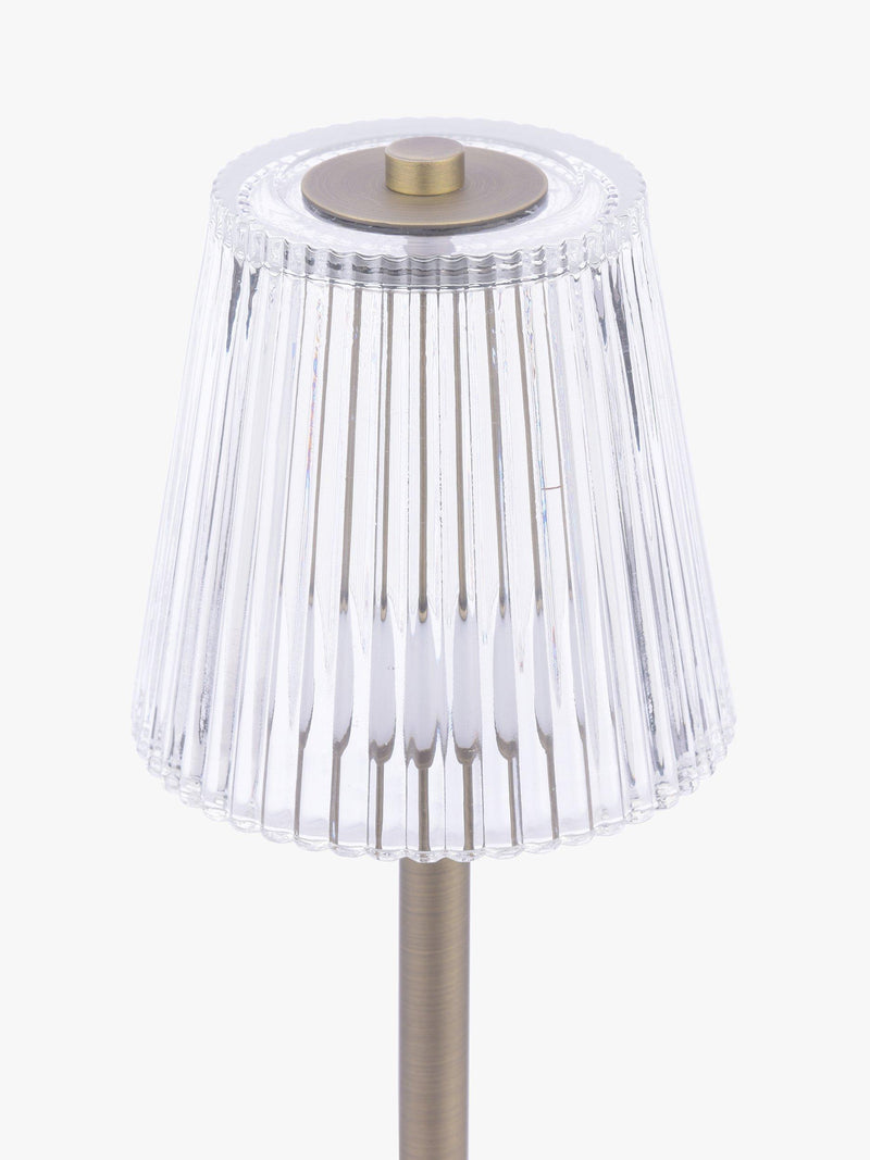 Laura Ashley rechargeable table lamp antique brass 35cm (British brand)