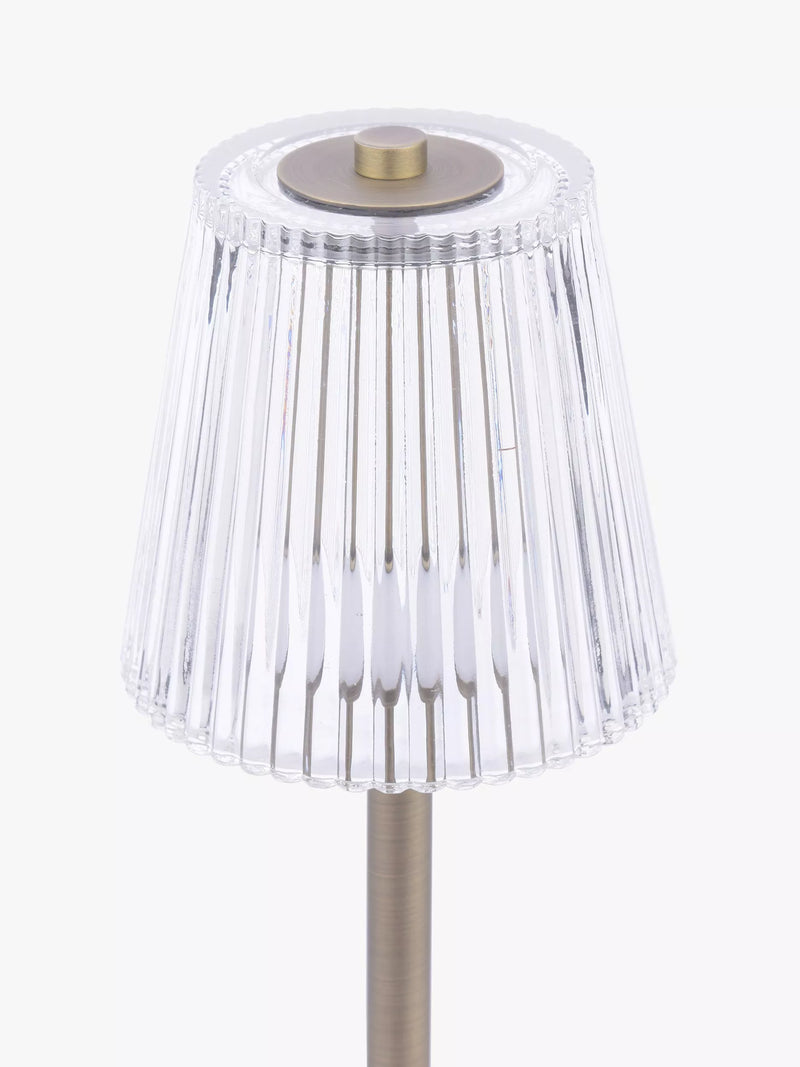 Laura Ashley rechargeable table lamp antique brass 35cm (British brand)