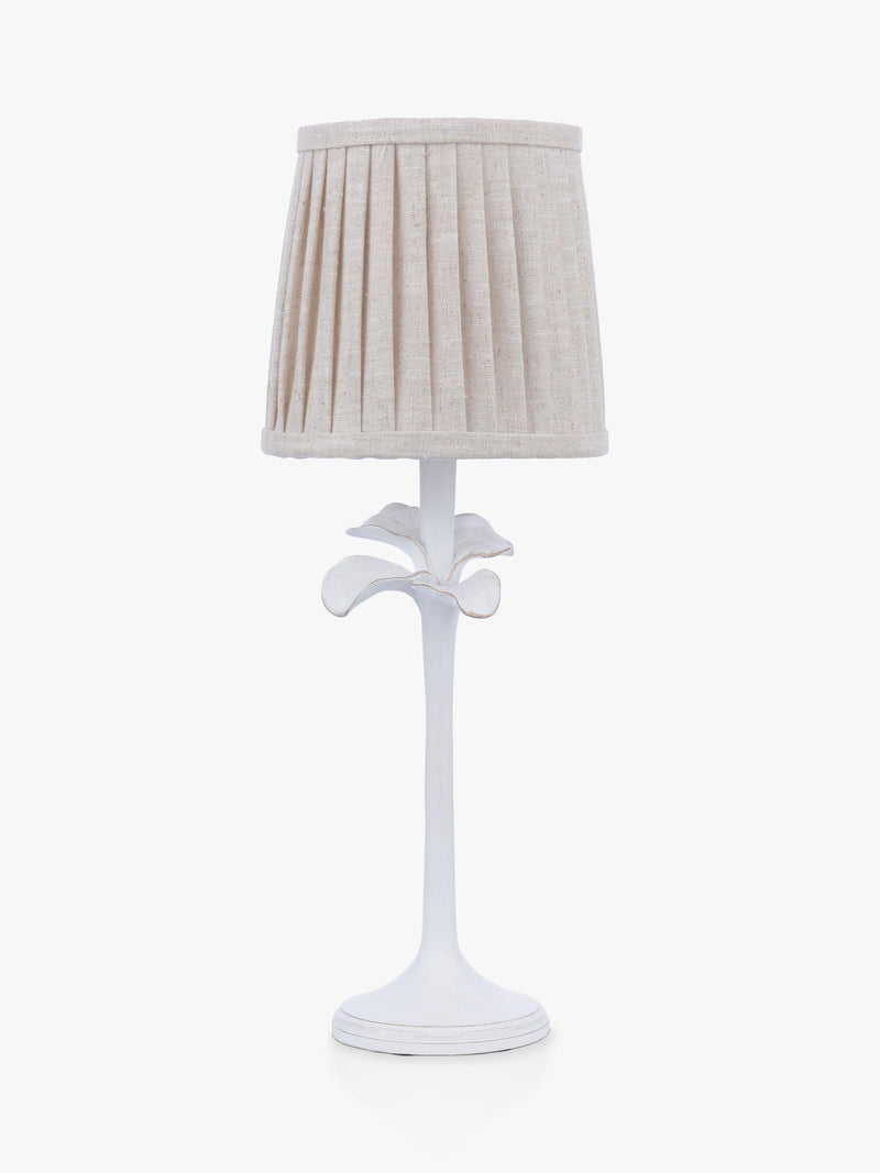 Laura Ashley Eleni table lamp white floral pleated shade (British brand)