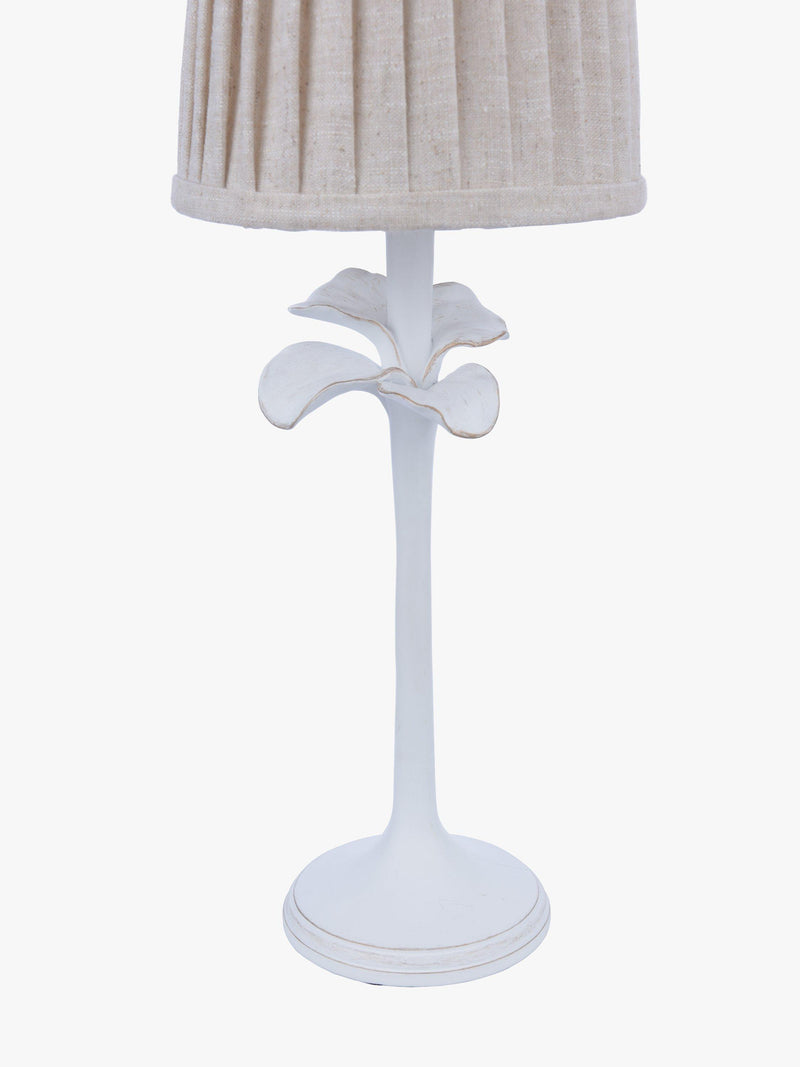 Laura Ashley Eleni table lamp white floral pleated shade (British brand)