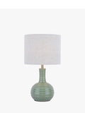 Laura Ashley Padley green glazed ceramic table lamp, imported from the UK
