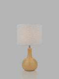 Laura Ashley Padley glazed ceramic table lamp ochre, UK version