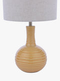 Laura Ashley Padley glazed ceramic table lamp ochre, UK version