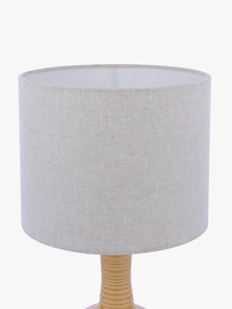 Laura Ashley Padley glazed ceramic table lamp ochre, UK version