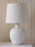 Laura Ashley Redhall ceramic table lamp white, imported from the UK