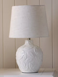 Laura Ashley Redhall ceramic table lamp white, imported from the UK