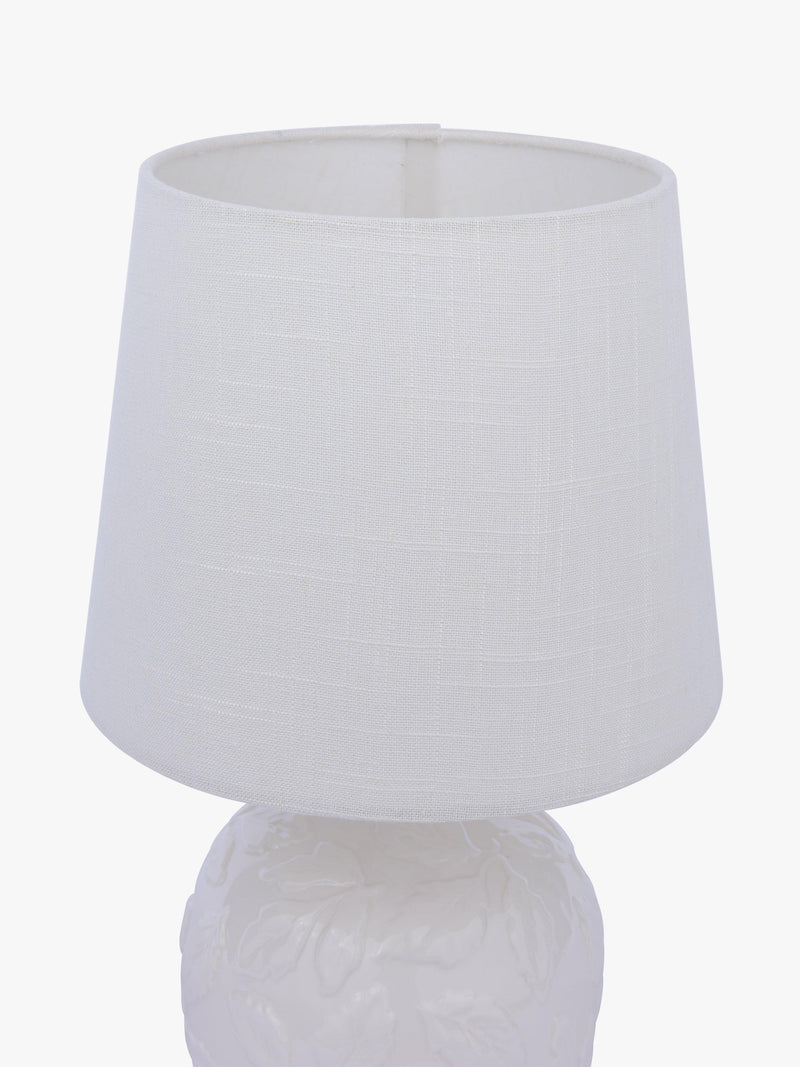 Laura Ashley Redhall ceramic table lamp white, imported from the UK