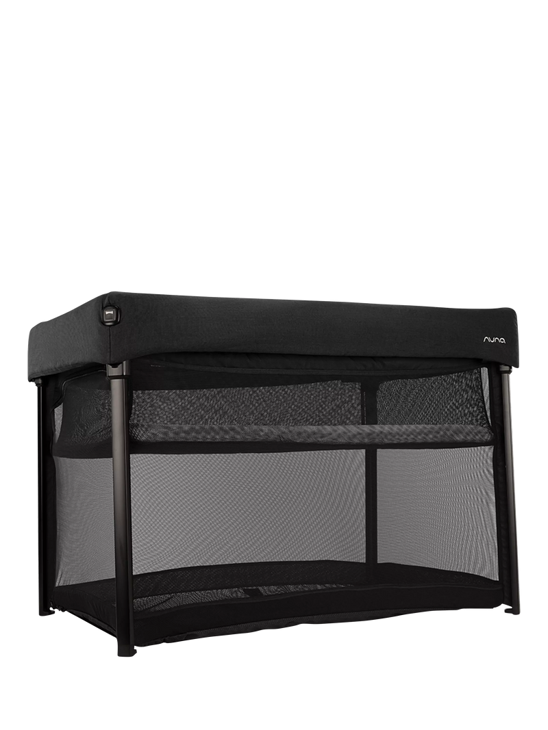 Nuna travel cot in Caviar, imported from the UK