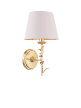 John Lewis Laura Ashley Halton Wall Light, Gold- Buy online at McGrocer