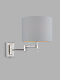 Laura Ashley swing arm wall light polished nickel, imported from the UK