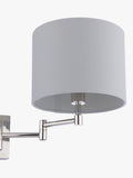 Laura Ashley swing arm wall light polished nickel, imported from the UK