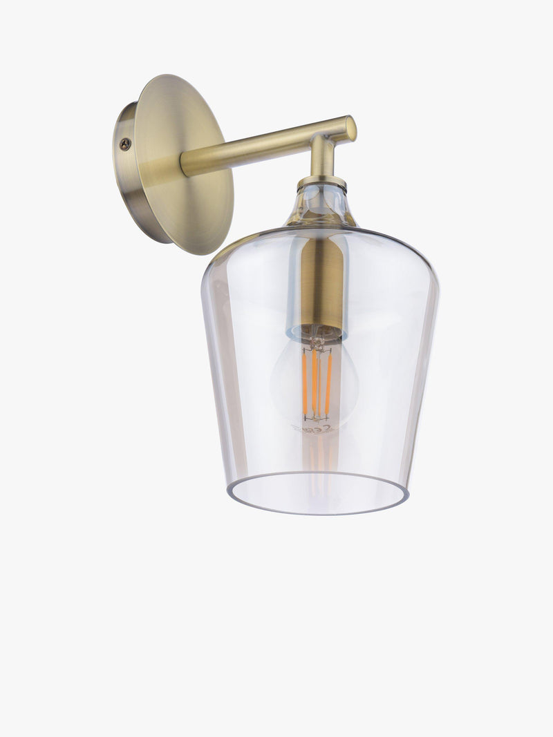 Laura Ashley Ockley wall light antique brass, imported from the UK