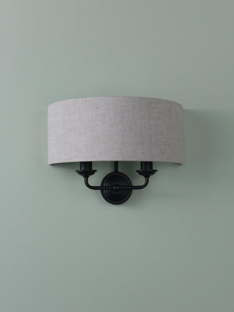 Laura Ashley Sorrento double wall light black - British product