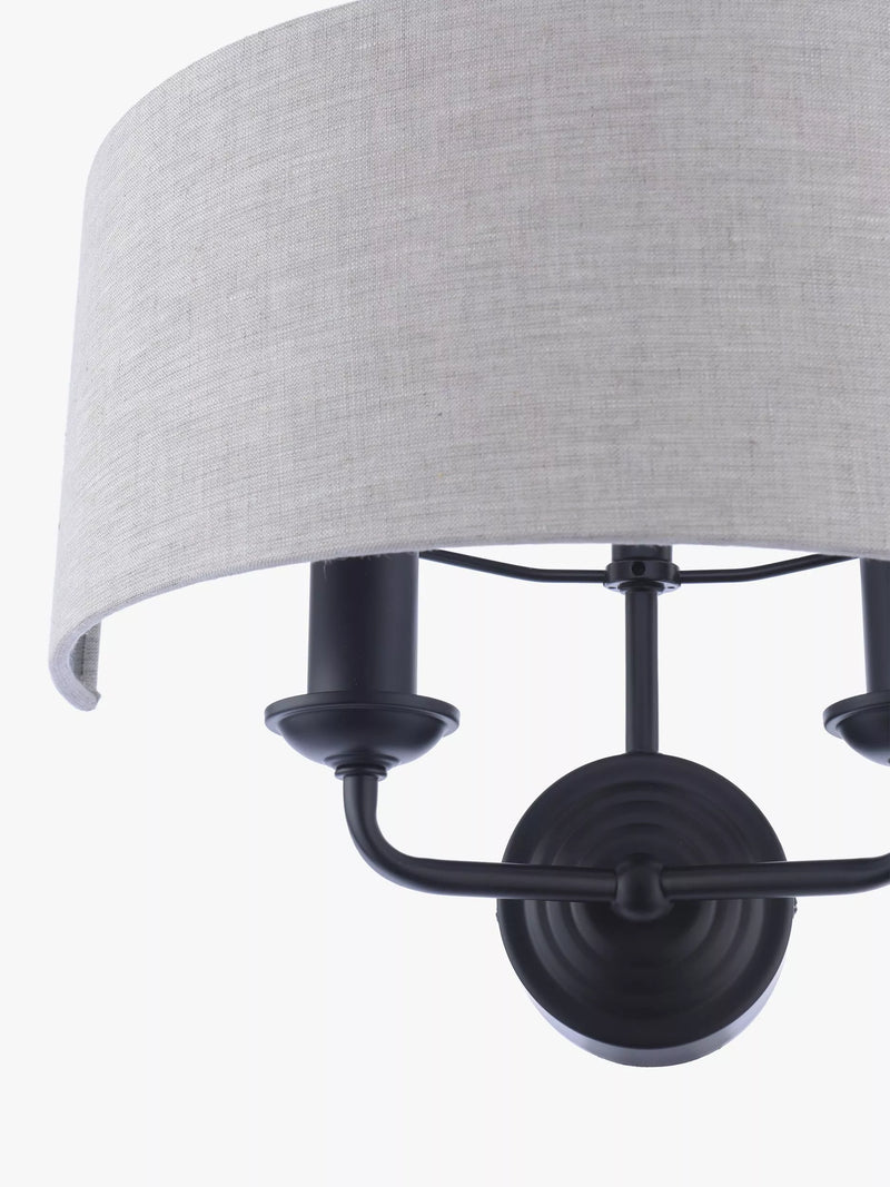 Laura Ashley Sorrento double wall light black - British product