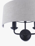 Laura Ashley Sorrento double wall light black - British product