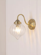 John Lewis Laura Ashley Whitham Wall Light, Antique Brass- Buy online at McGrocer