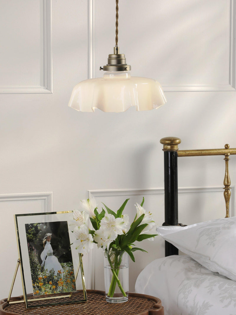 Laura Ashley Banham pendant ceiling light antique brass - British product