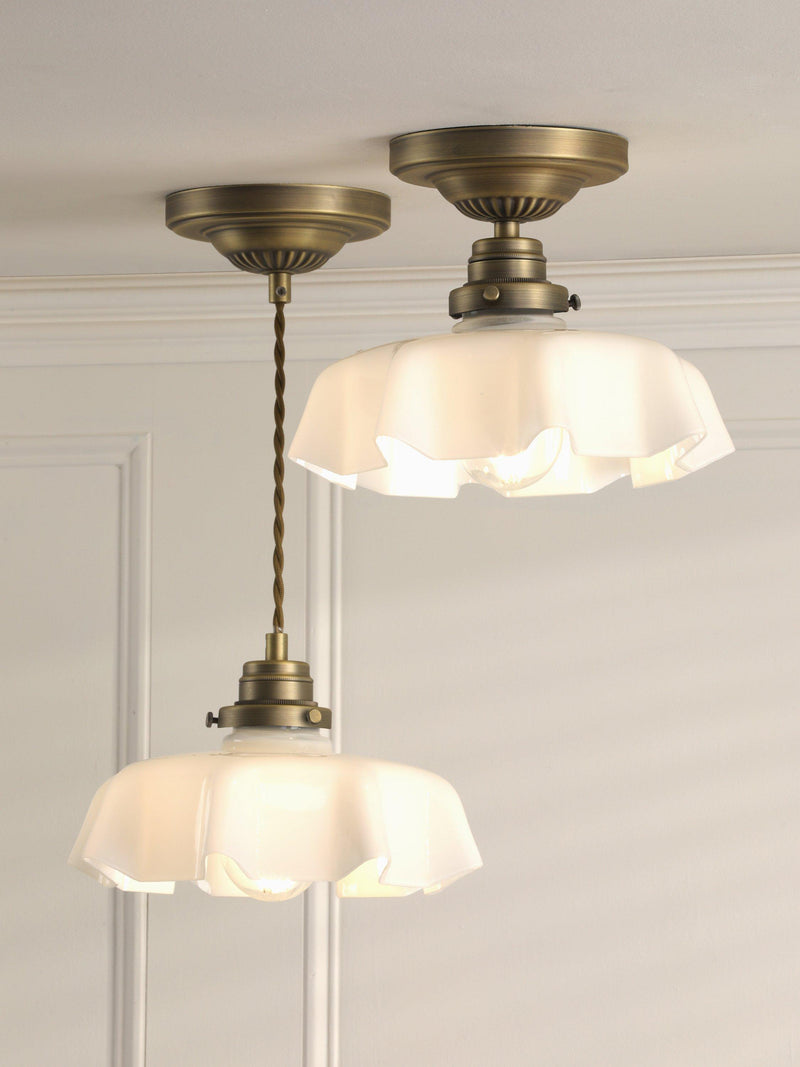 Laura Ashley Banham pendant ceiling light antique brass - British product