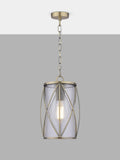 Laura Ashley Beckworth pendant ceiling light antique brass - British product