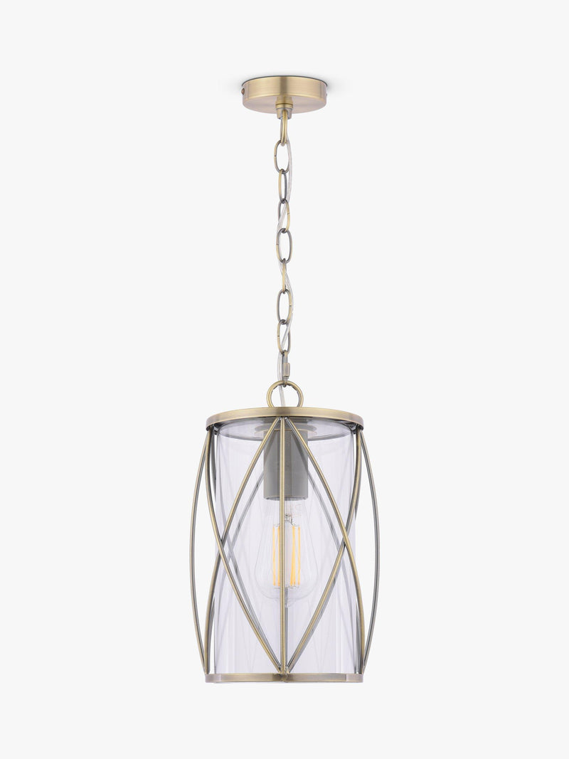 Laura Ashley Beckworth pendant ceiling light antique brass - British product